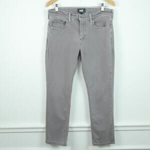 Paige Jeans Mens 32 Gray Lennox Slim Tapered 33 x 27 Actual Stretch Indie Sleaze